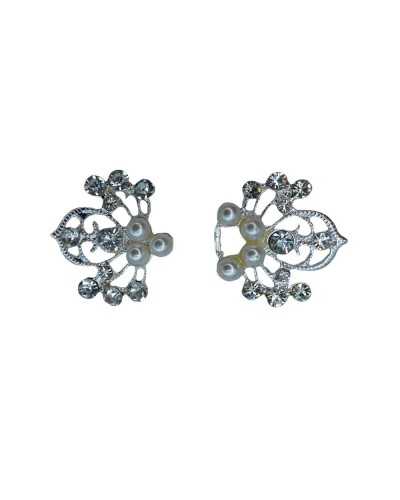 Gancio Alamaro Decorato Strass Perle Zama Vetro 49x28 Mm