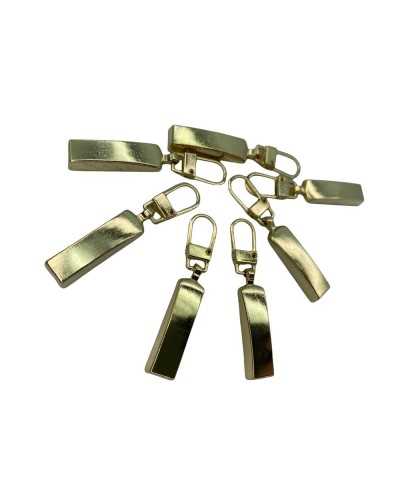 Tiralampo Cursore Cerniera Metallo Geometrico Pieno Lungo 45x8 Mm