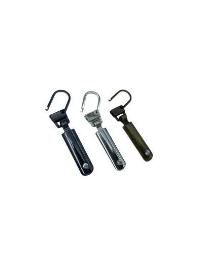 Zip Pull Jewel Rhinestone Full Metal Zipper Slider Long 45x7 Mm