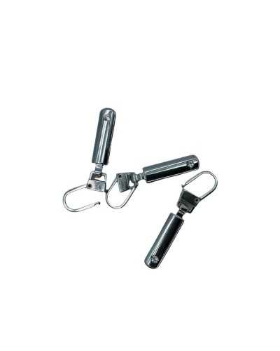 Zip Pull Bijou Strass Full Metal Zipper Slider Long 45x7 Mm