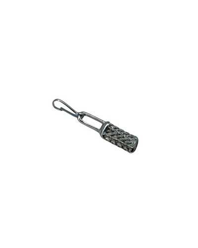 Tirador De Cremallera Deslizador De Cremallera De Metal Completo Largo 45x9 Mm