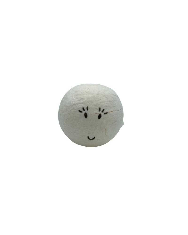 Testa Ovatta Cotone Faccina Sorridente Colore Naturale Pelle Stafil Cm 2,5