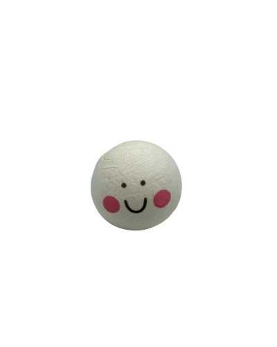 Cabeza Guata Algodón Cara Sonriente Color Piel Natural Stafil Cm 3