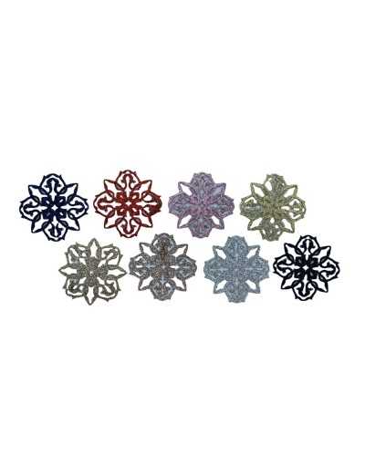 Patch Application Ecusson Thermocollant Glitter Fleur Incrustée Sculptée 5x5 Cm