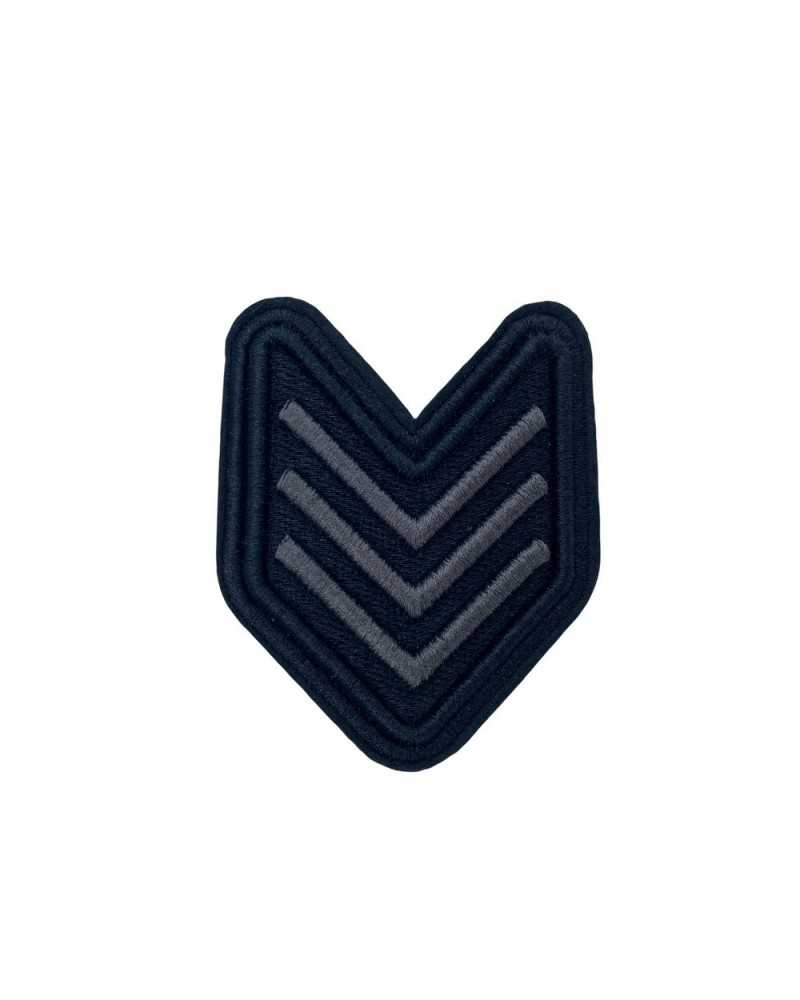 Aplicación Grados Moda Escudo Negro Bordado Coser 65x80 Mm