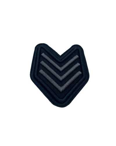 Aplicación Grados Moda Escudo Negro Bordado Coser 65x80 Mm