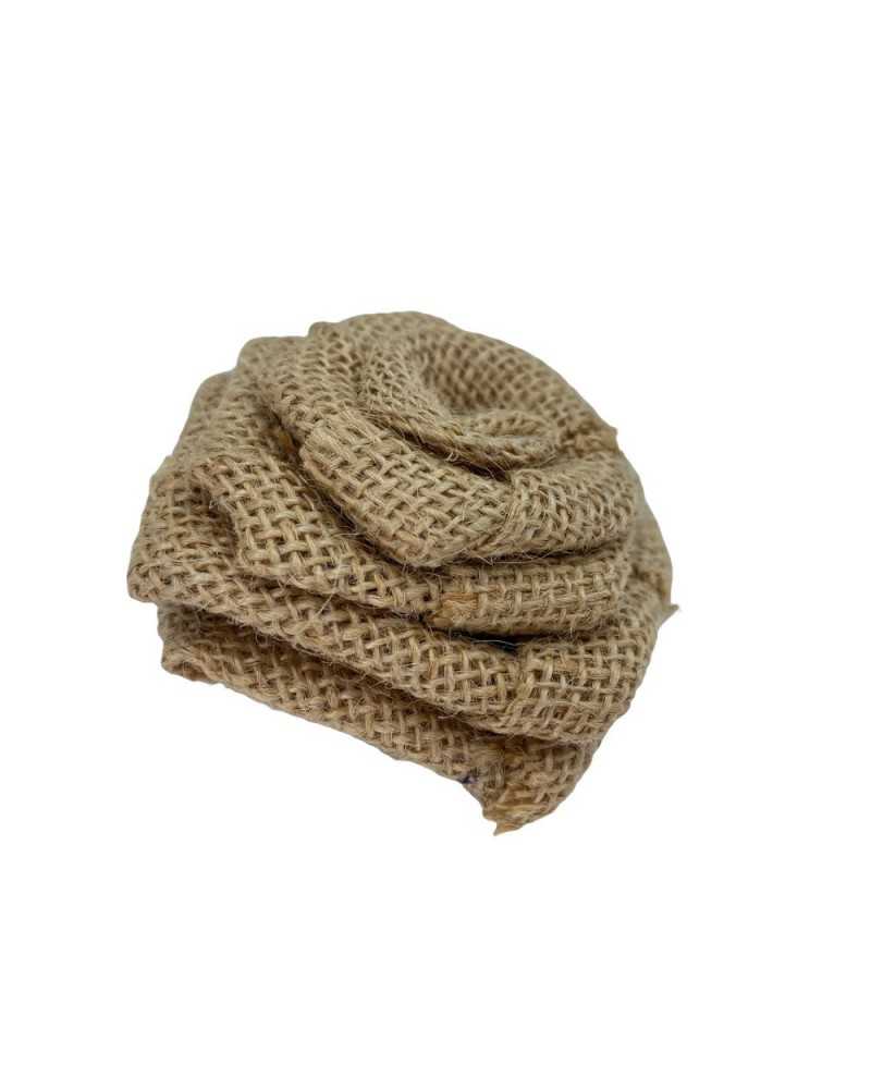 Application Tissu Grande Fleur De Jute 8 Cm
