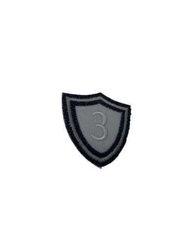 Aplicación Termoadhesivo Vintage Bordado 3 Parches Escudo 4 Cm