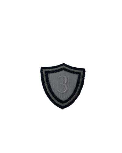 Vintage Thermoadhesive Application Embroidery 3 Shield Patches 4 Cm