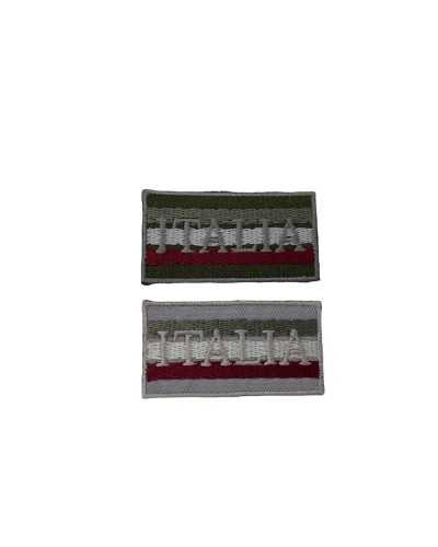 Applicazione Termoadesiva Patch Bandiera Scritta Italia 50x25 Mm