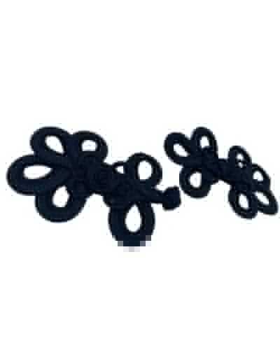 Alamaro Soutache Passementerie Noir Cm 22x7