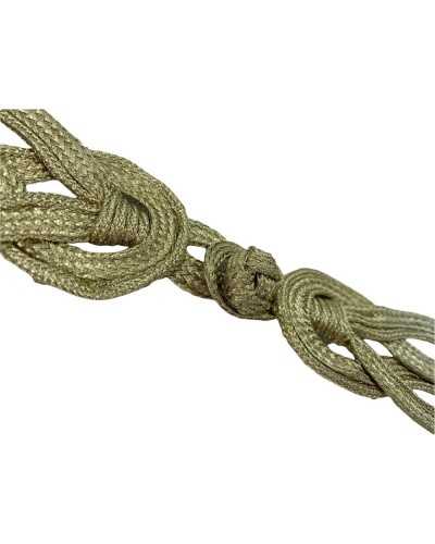 Gold Lurex Toggles Embroidered Soutage 14,5x4 Cm