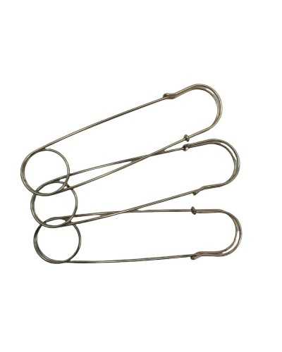 Large Pin Application Smooth Polished Steel Coat Cape 150x35 Mm
