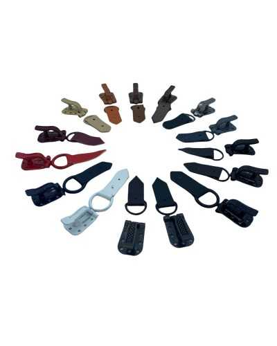 Coat Hook Faux Leather Metal Fur 45x15 Mm