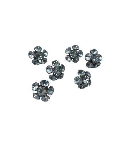 Button Jewel Buttonhole Strass Metal Size 24 Mm 15