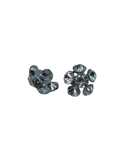 Button Jewel Buttonhole Strass Metal Size 24 Mm 15