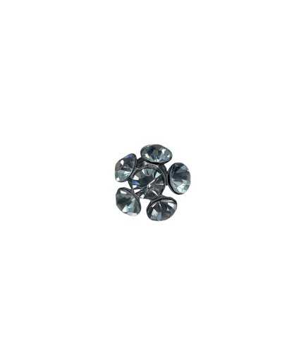 Button Jewel Buttonhole Strass Metal Size 24 Mm 15