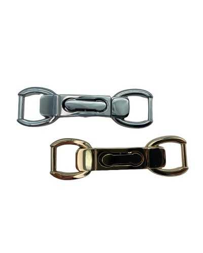 Polished Metal Hook Pressure Opening Carabiner Fur Jacket 90x25 Mm