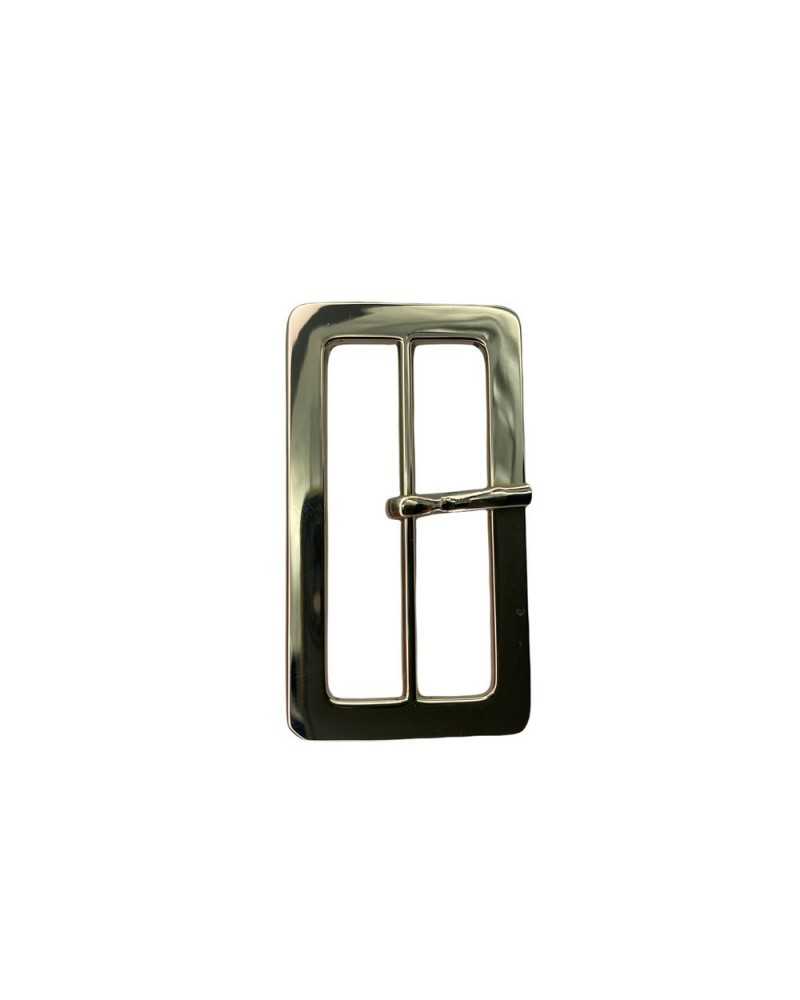Polished Metal Buckle Ardiglione Cinta High 38 Mm