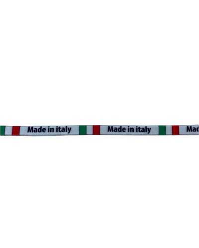 Dreifarbige elastische italienische Flagge, hergestellt in Italien, 7 mm hoch