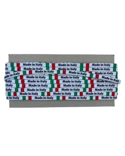 Dreifarbige elastische italienische Flagge, hergestellt in Italien, 7 mm hoch