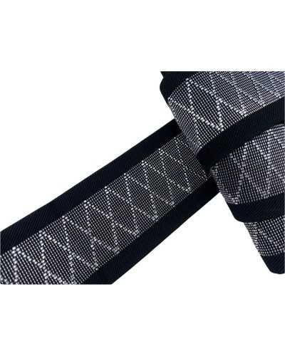 50 Cm Trimmings Elastic Spring Black Rhombus 5 Cm High
