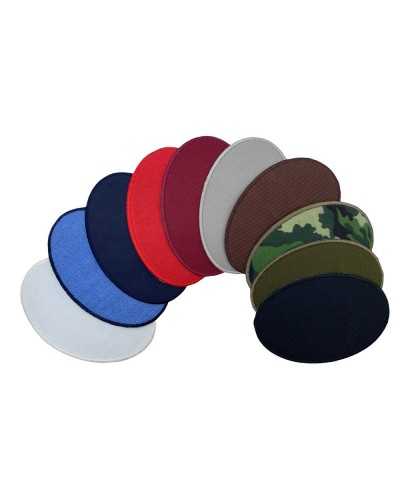 Application Iron-on Patch Oval Shape Welding Plain Fabric 65x95 Mm
