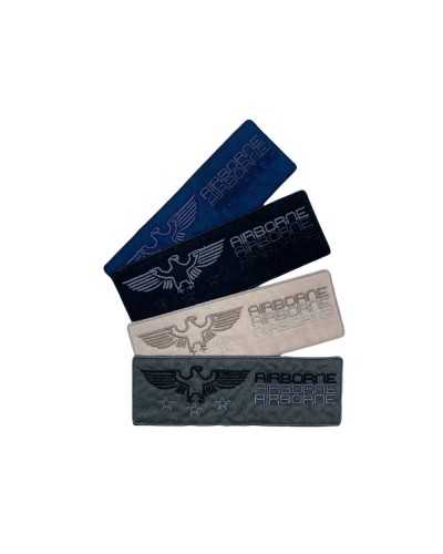 Écusson Thermocollant Tissu Suédine Aigle Airborne Etoiles Broderie 145x50 Mm