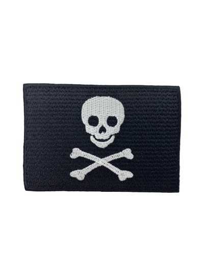 Application Patch Thermocollant Crâne Pirate 80x55 Mm