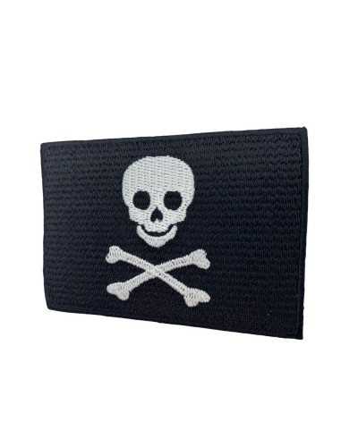 Application Patch Thermocollant Crâne Pirate 80x55 Mm