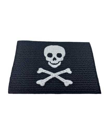 Applicazione Patch Termoadesiva Teschio Pirati 80x55 Mm