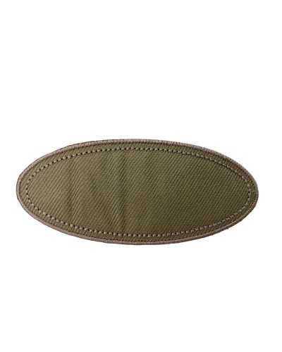 Anwendung Aufnäher zum Aufbügeln, ovale Form, zum Schweißen, aus einfarbigem Stoff, 80 x 35 mm