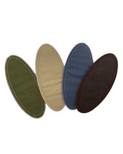 Application Iron-on Patch Oval Shape Welding Plain Fabric 80x35 Mm