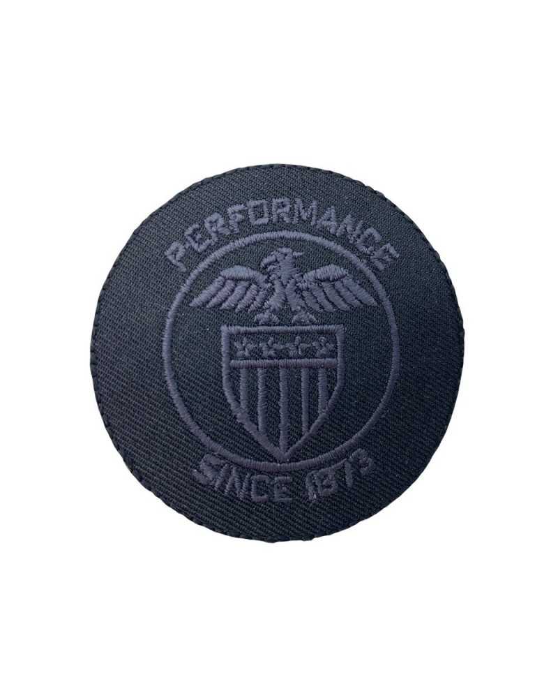 Application Ecusson Thermocollant Brodé Rond Aigle Performance Bouclier 6x6 Cm