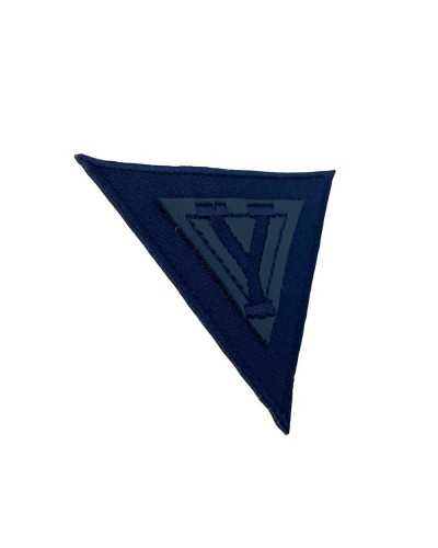 Application Iron-on Embroidered Patch Fabric Triangle Leather Y 5x6 Cm