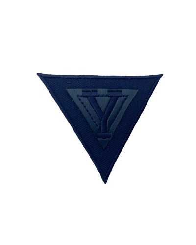 Application Iron-on Embroidered Patch Fabric Triangle Leather Y 5x6 Cm