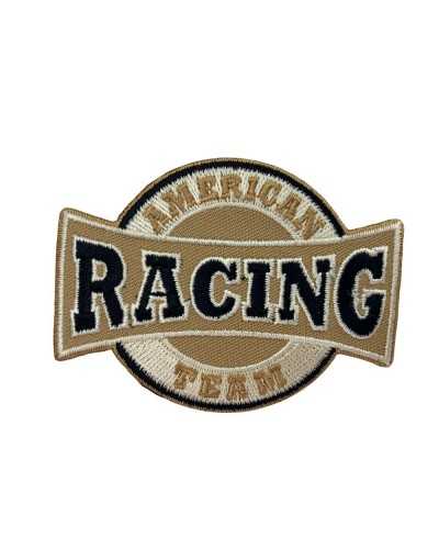 Aplicación Termoadhesivo Parche Bordado Sritta Racing Equipo Americano 70x55 Mm