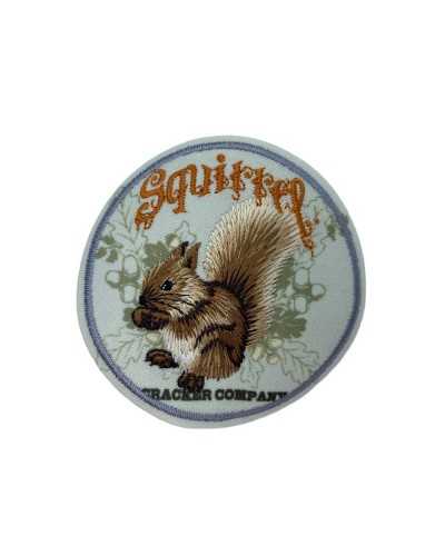 Écusson Broderie Écureuil Animal Rond Application Thermocollant 65 Mm