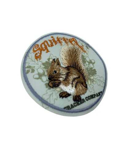 Parche Termoadhesivo Bordado Animal Ardilla Redondo 65 Mm