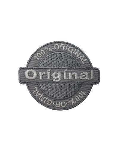 Écusson Homme Broderie Ecrite Originale Ronde Application Thermocollante 65x55 Mm