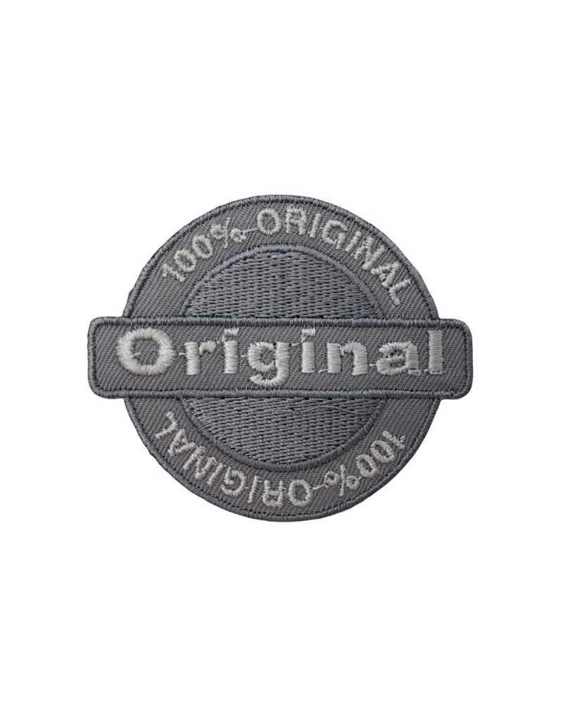 Écusson Homme Broderie Ecrite Originale Ronde Application Thermocollante 65x55 Mm