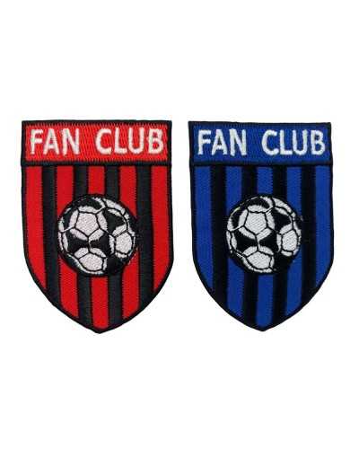 Applicazione Termoadesiva Ricamata Patch Scudetto Squadre Calcio 45x70 Mm