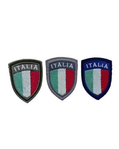 Aufnäher zum Aufbügeln, bestickter Stoff, italienisches Flaggenschild, 45 x 60 mm