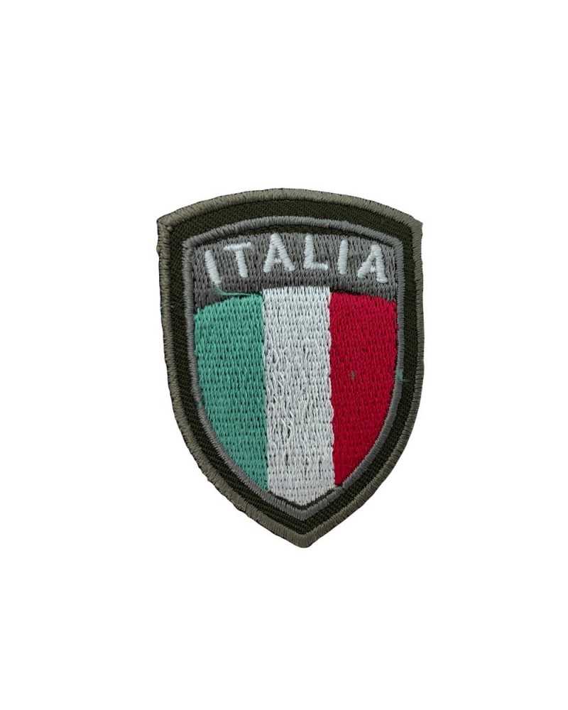 Aufnäher zum Aufbügeln, bestickter Stoff, italienisches Flaggenschild, 45 x 60 mm