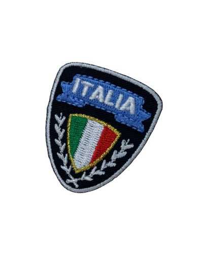 Thermoadhäsive Applikation, Stickerei, Italien-Schild, Marbet, 35 x 40 mm