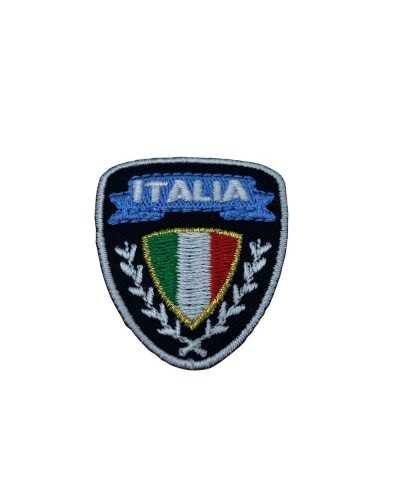 Thermoadhäsive Applikation, Stickerei, Italien-Schild, Marbet, 35 x 40 mm