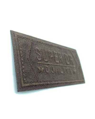Aplicación Parche Termoadhesivo Tejido Ante Eco Bordado Calidad Superior Estrellas 90x45 Mm