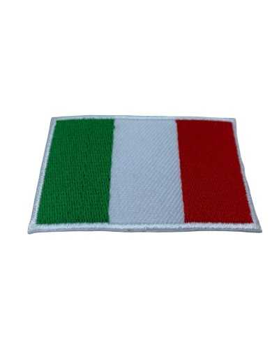 Italy Flag Patch Iron-on Embroidered Application Cm 5x8
