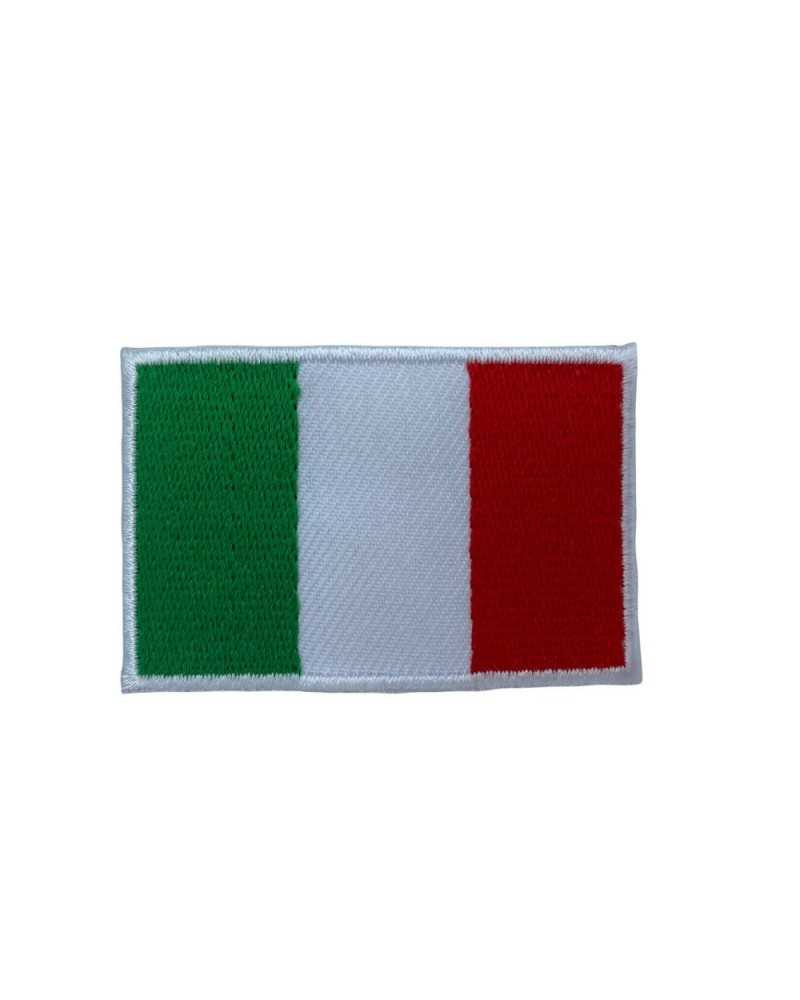 Italy Flag Patch Iron-on Embroidered Application Cm 5x8
