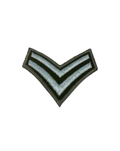 Aufnäher zum Aufbügeln, Militärqualität, grüne Lurex-Stickerei, 5 cm hoch